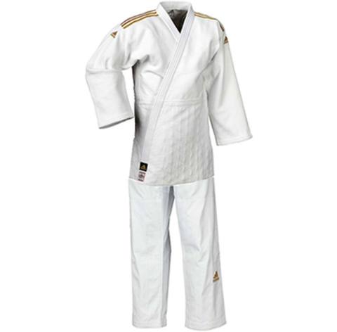 ADIDAS JUDO CLUB WHITE STRIPE GOLD J350