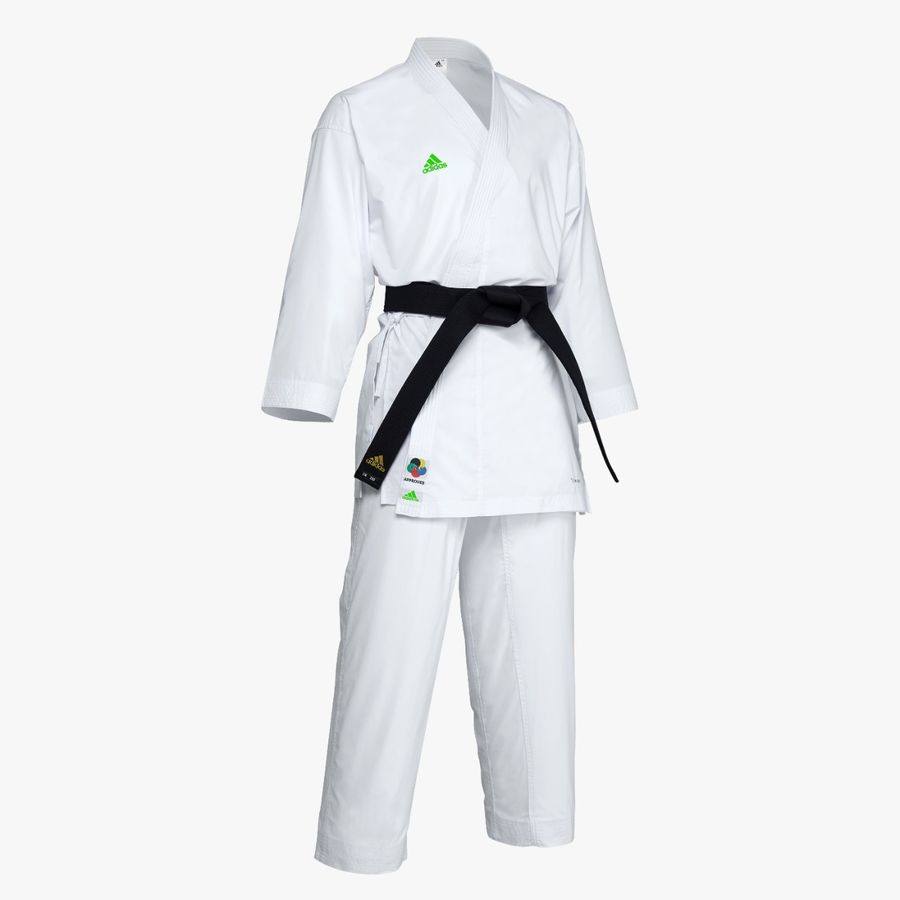 Adidas Karate Gi Adilight Green Logo (Primegreen)