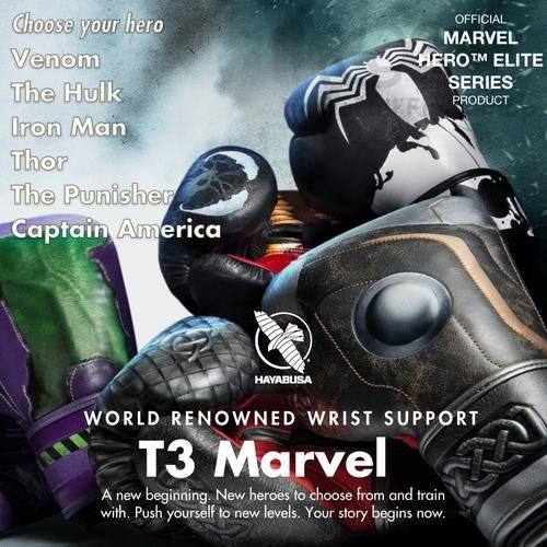 Hayabusa T3 MARVEL SERIES Boxing Gloves